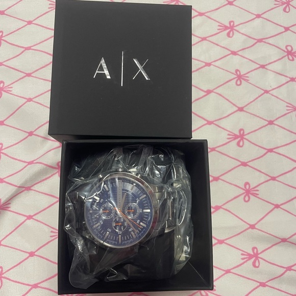 Armani Exchange Navy Chronograph Timepiece - Picture 2 of 9